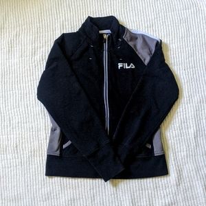 Fila black zip-up